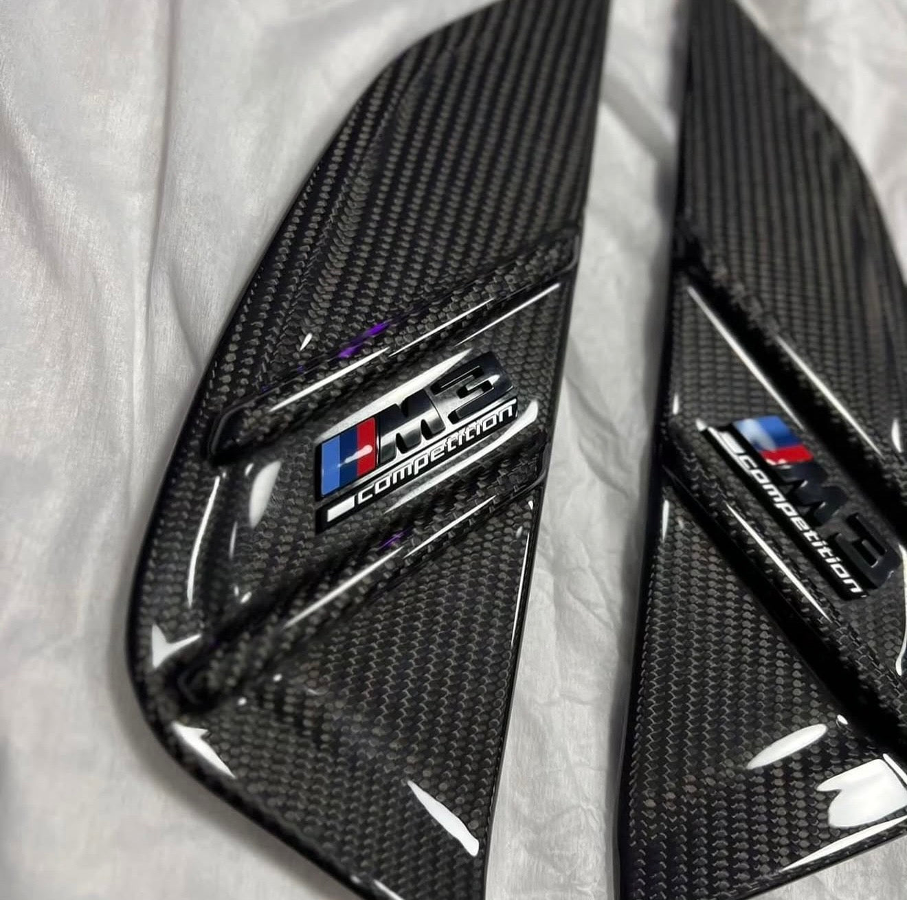 2021+ BMW G80 M3 & G82 M4 Carbon Fiber Fender Trim (Set of 2)