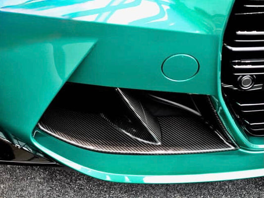 Carbonique G80 M3 / G82 M4 OEM Style Front Inlet Vent Duct – Dry Carbon Fiber, Gloss Finish (2021+)