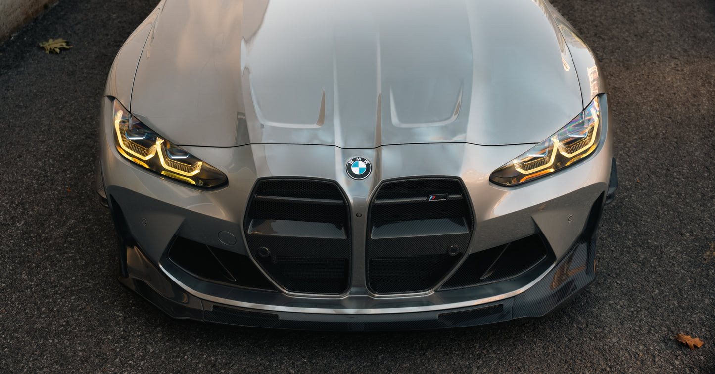 Carbonique G80 M3 / G82 M4 OEM Style Front Inlet Vent Duct – Dry Carbon Fiber, Gloss Finish (2021+)